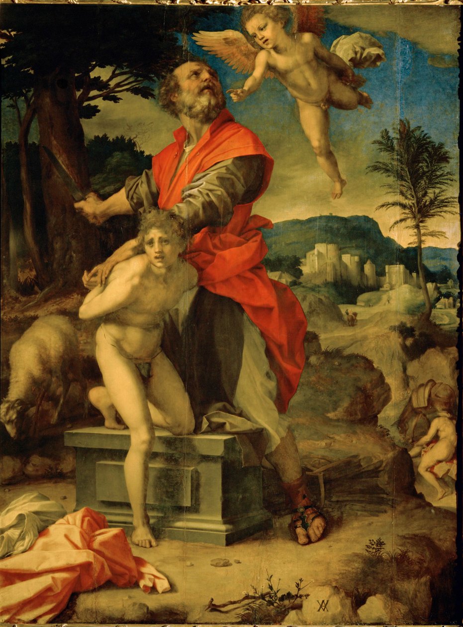Offrandet av Isak av Andrea del Sarto