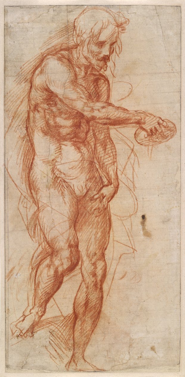 Studie für Johannes den Täufer av Andrea del Sarto