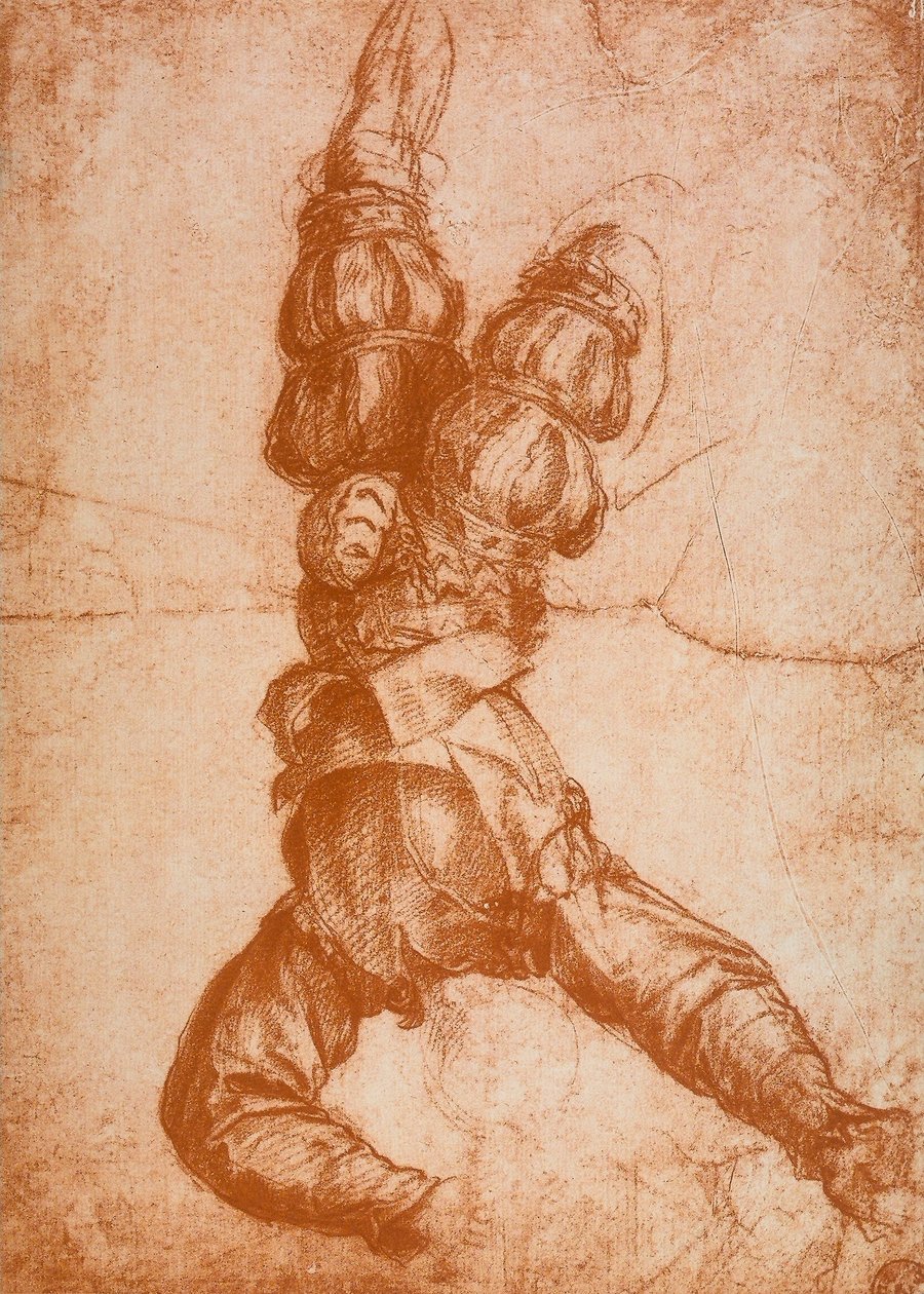 Studie av en mänsklig figur av Andrea del Sarto