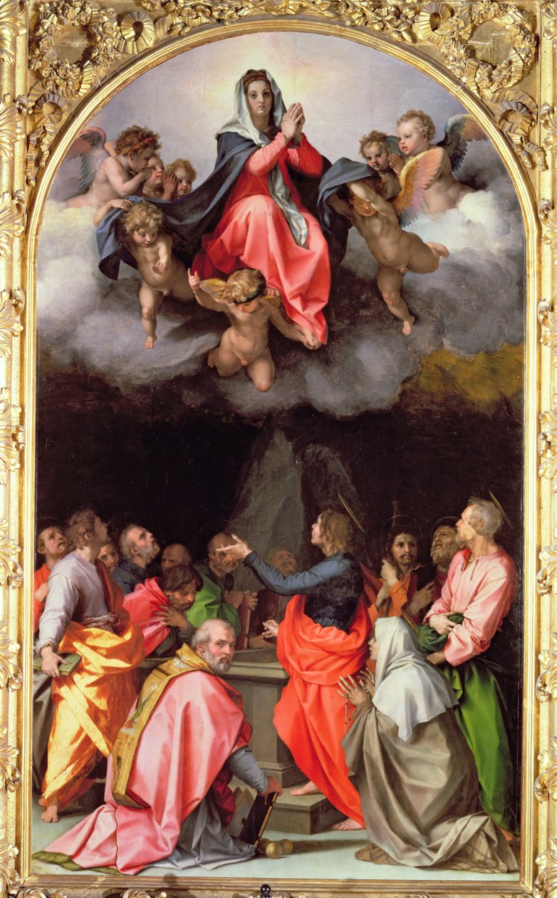 Maria Himmelfahrt (Maria Himmelfahrt) (altartavla) av Andrea del Sarto