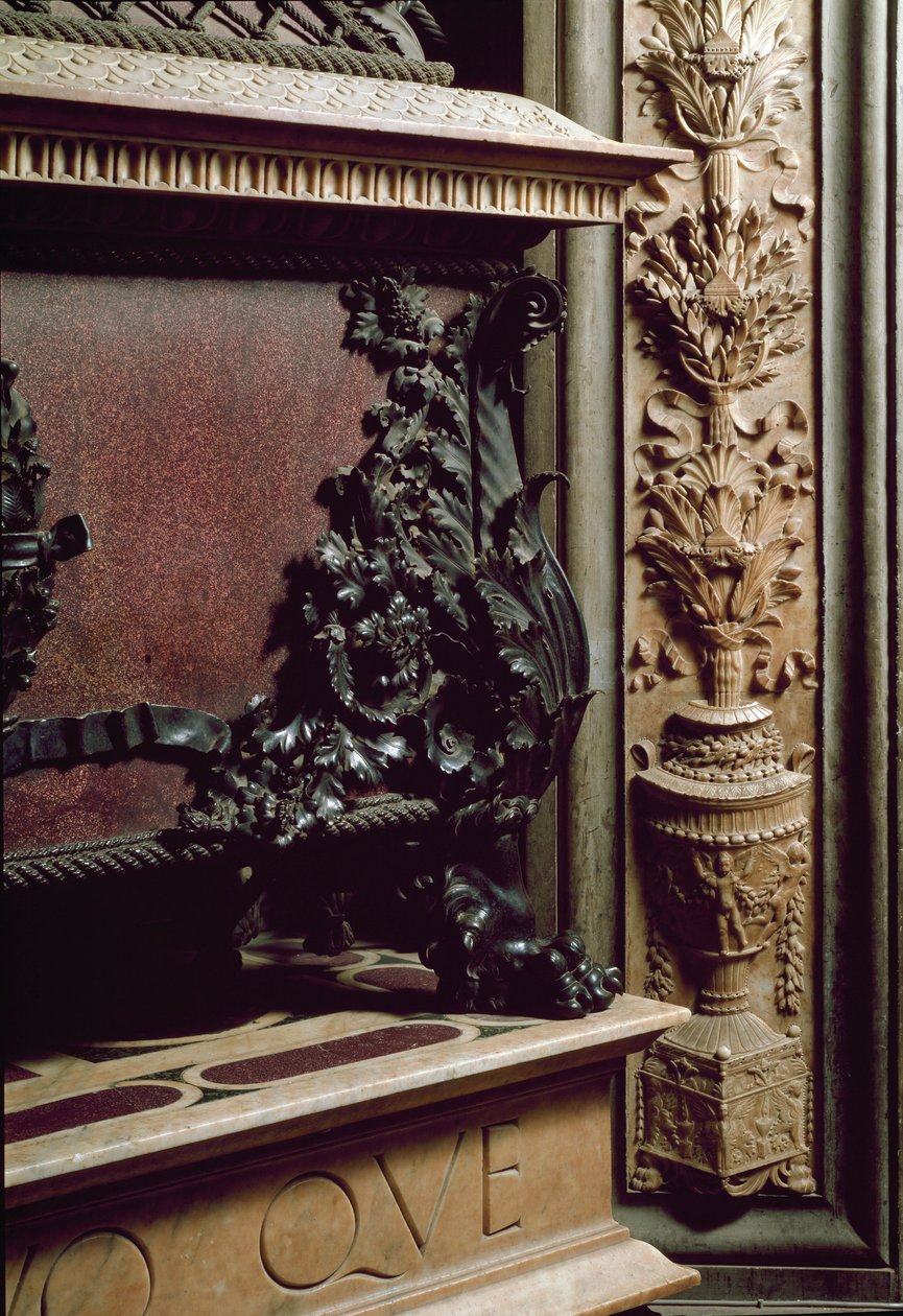 Begravningsmonument för Piero och Giovanni de Medici, son till Cosimo de Medici den förra. Skulptur av Andrea del Verrocchio