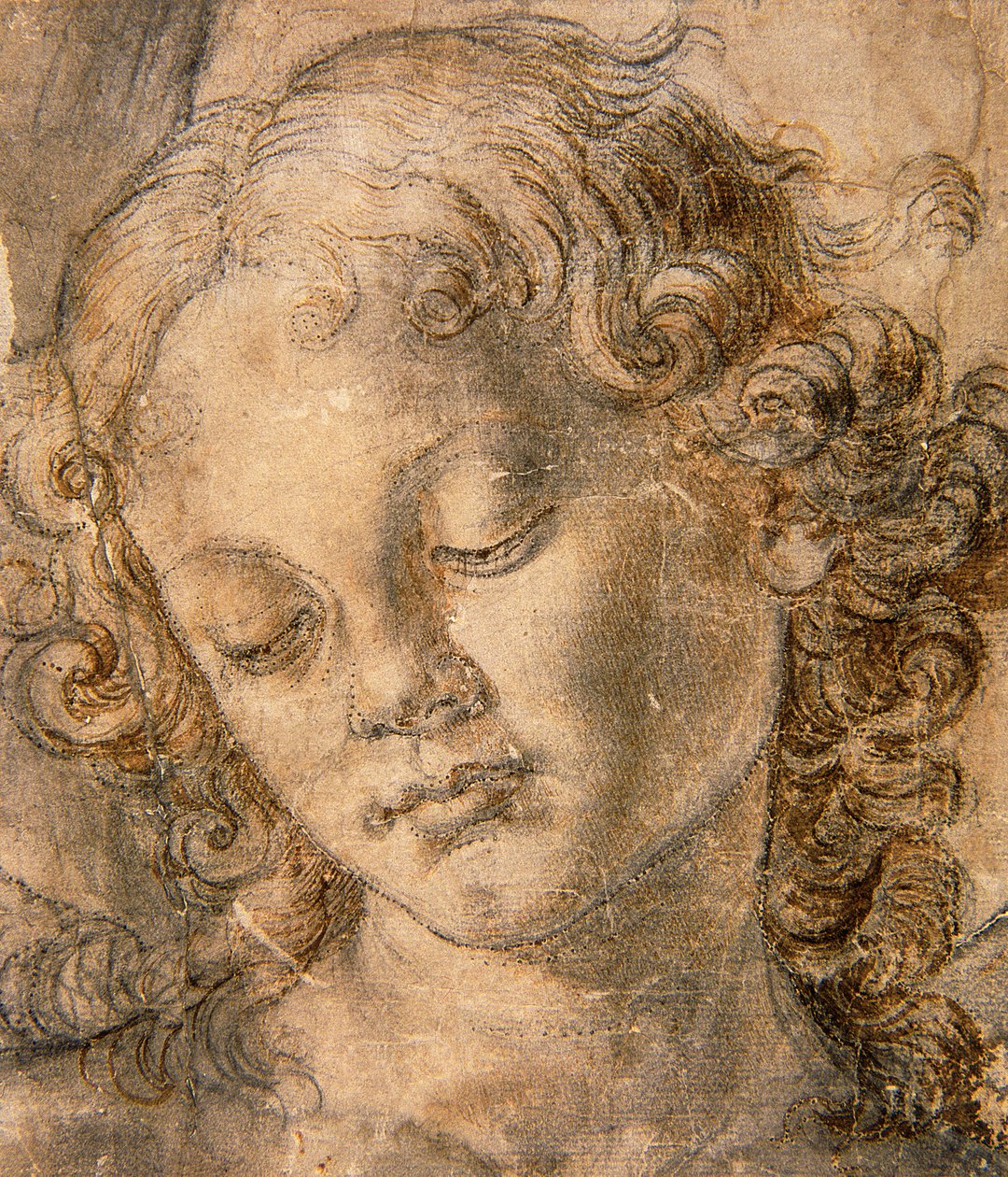 Ängelhuvud av Andrea del Verrocchio