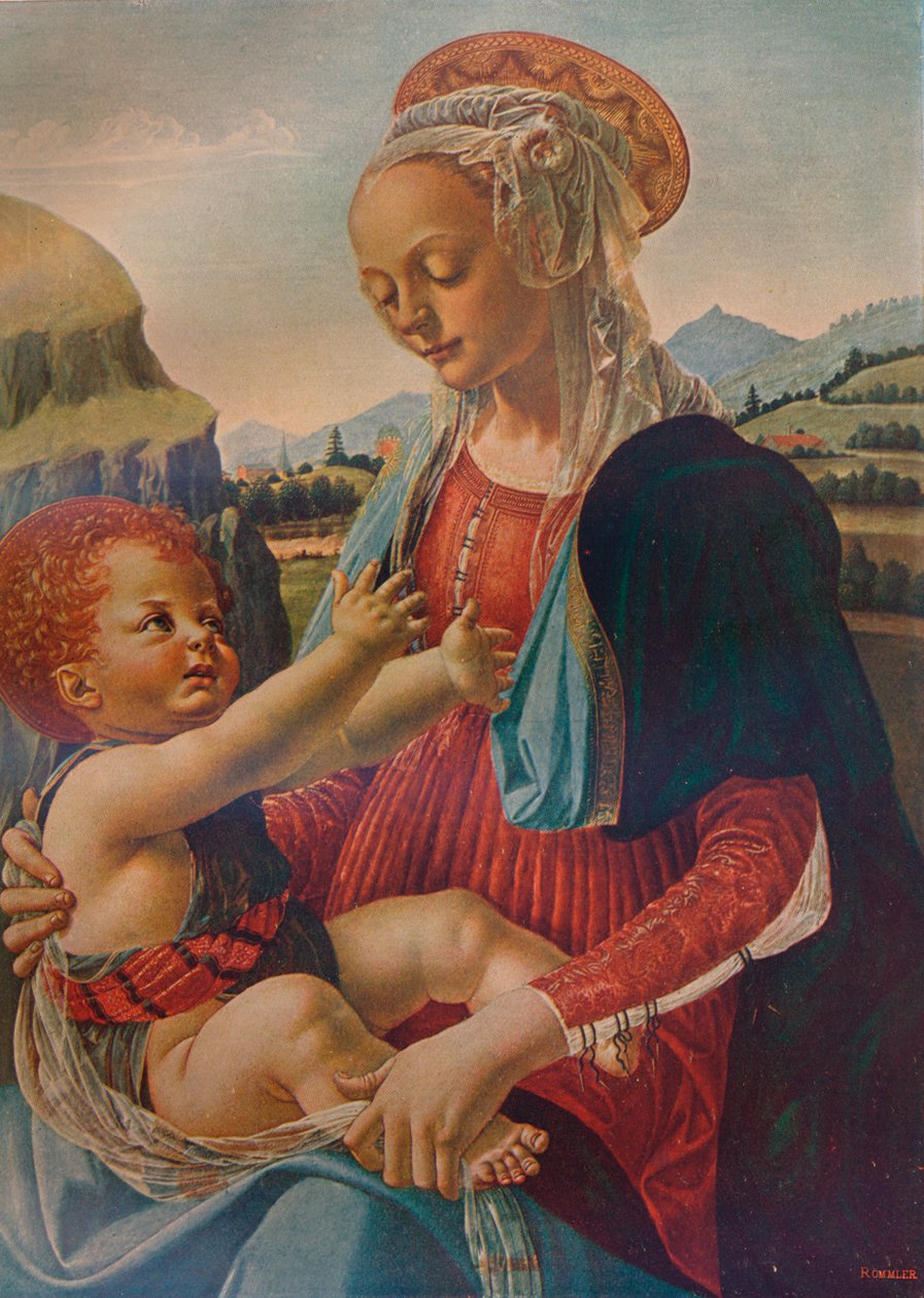 Jungfru och barn, c1470, 1911 av Andrea del Verrocchio