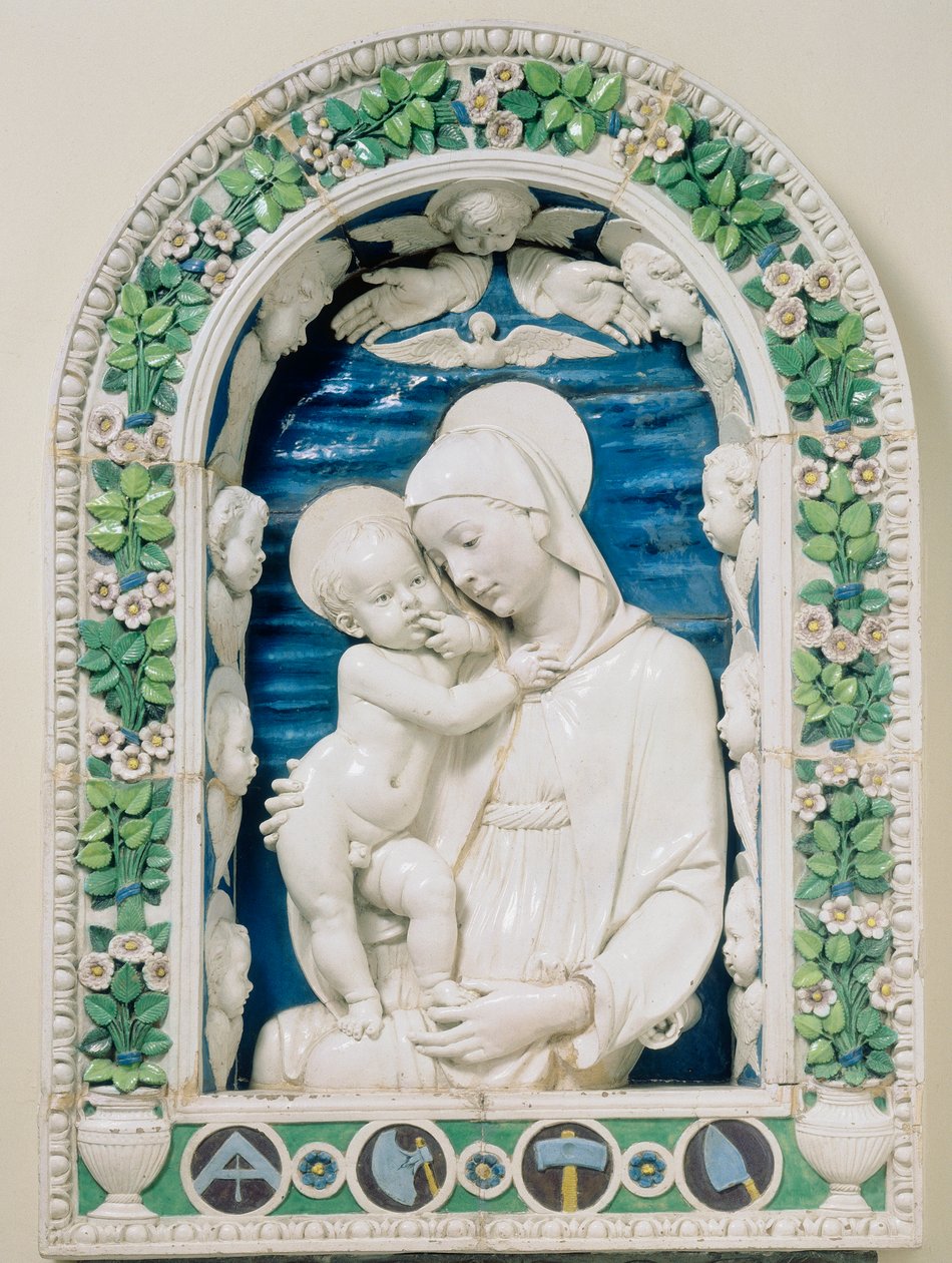 Arkitekternas Madonna: verk av Andrea della Robbia av Andrea Della Robbia