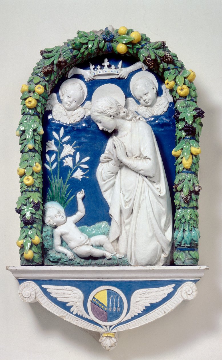 Madonna av liljorna av Andrea Della Robbia