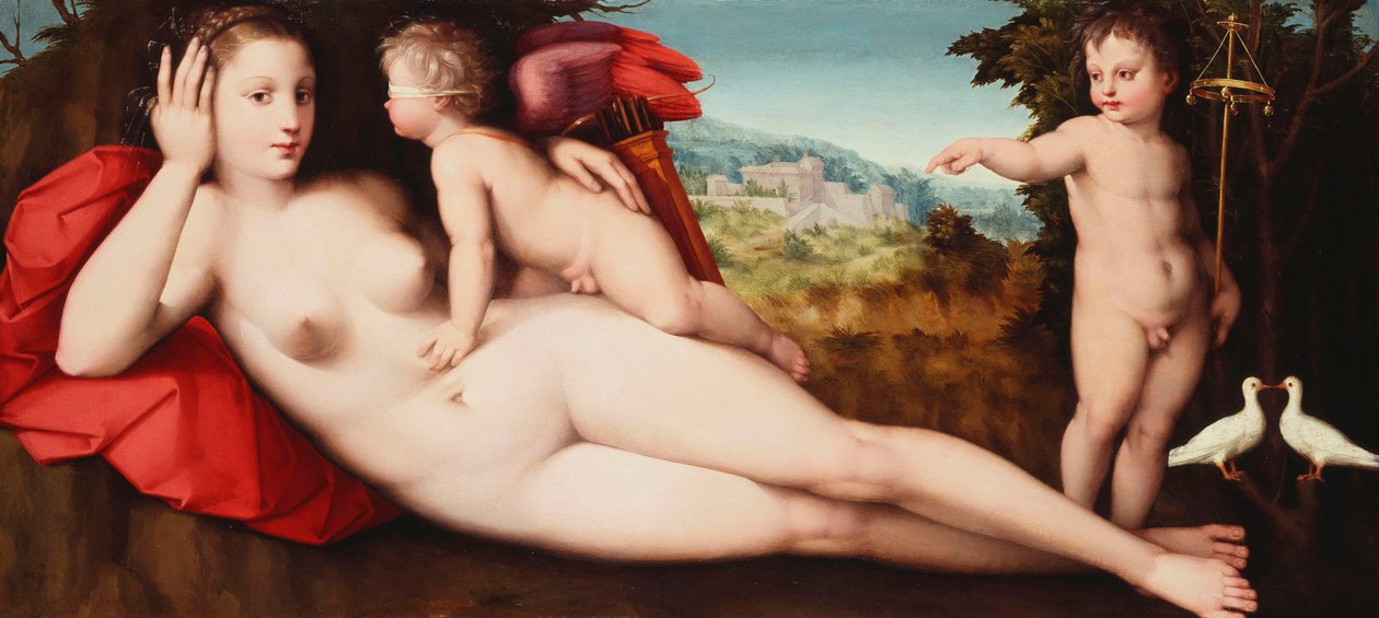 Venus med helig och profan kärlek, av Andrea di Alessandro Bresciano