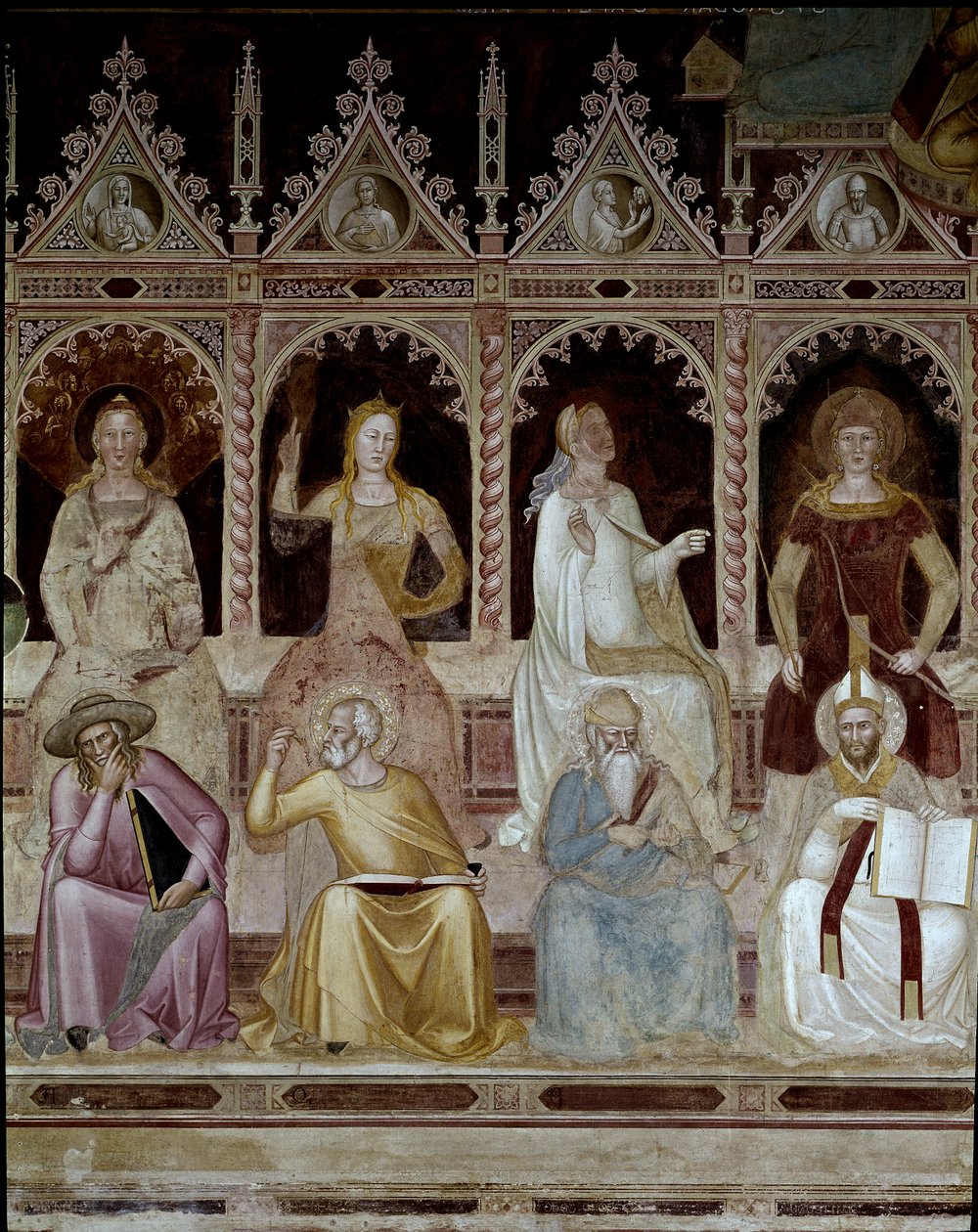 Triumf av Saint Thomas Aquinos av Andrea di Bonaiuto (fl.1343 77)