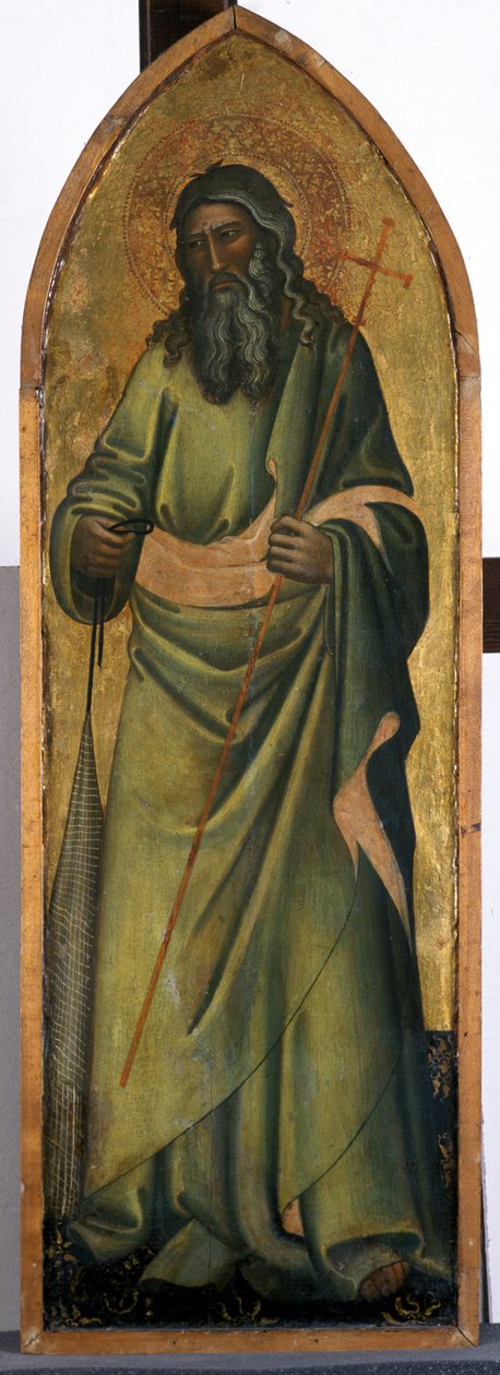 Aposteln Andreas, ca 1370 (tempera på poppelträ) av Andrea di Bonaiuto fl.1343 77 Andrea di Bonaiuto fl.1343 77