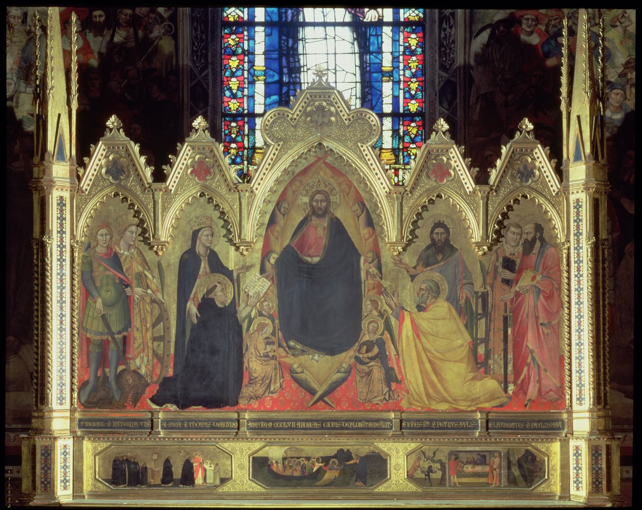 Strozzi-altartavlan, 1357 (panel) (se 75592-6 för detaljer) av Andrea di Cione Orcagna