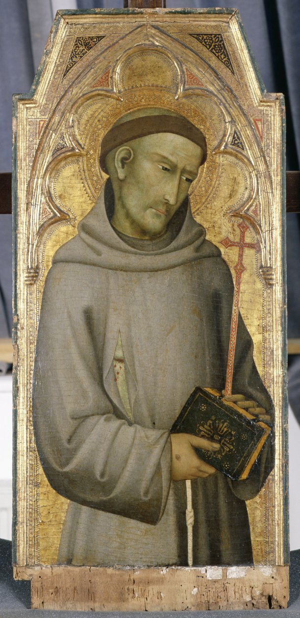 St Francis, ca 1375 (tempera på poppelträ) av Andrea di Vanni dAndrea Salvani Andrea di Vanni dAndrea Salvani