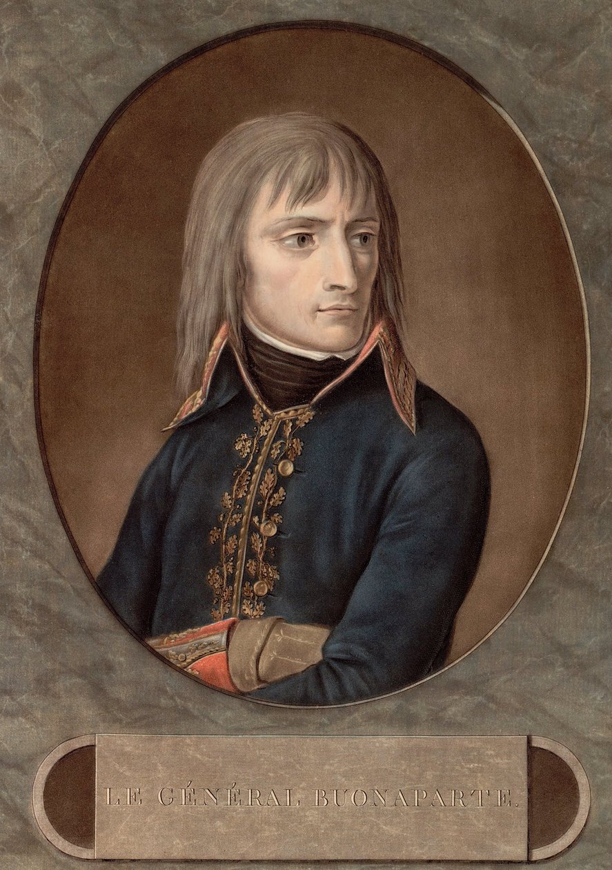 general Bonaparte 1798 - gravyr av Andrea Appiani (1754-1817) - av Andrea the Elder (after) Appiani