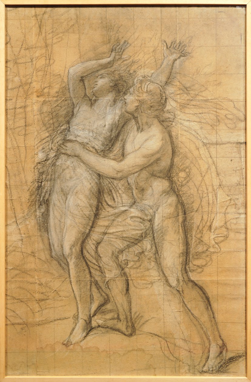 Apollo och Daphne av Andrea Appiani (1754-1817), teckning av Andrea the Elder Appiani