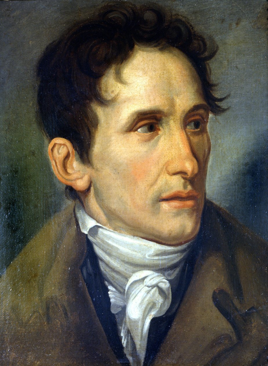 Porträtt av Canova (1757 - 1822) av Appiani. Slottsmuseet i Milano av Andrea the Elder Appiani