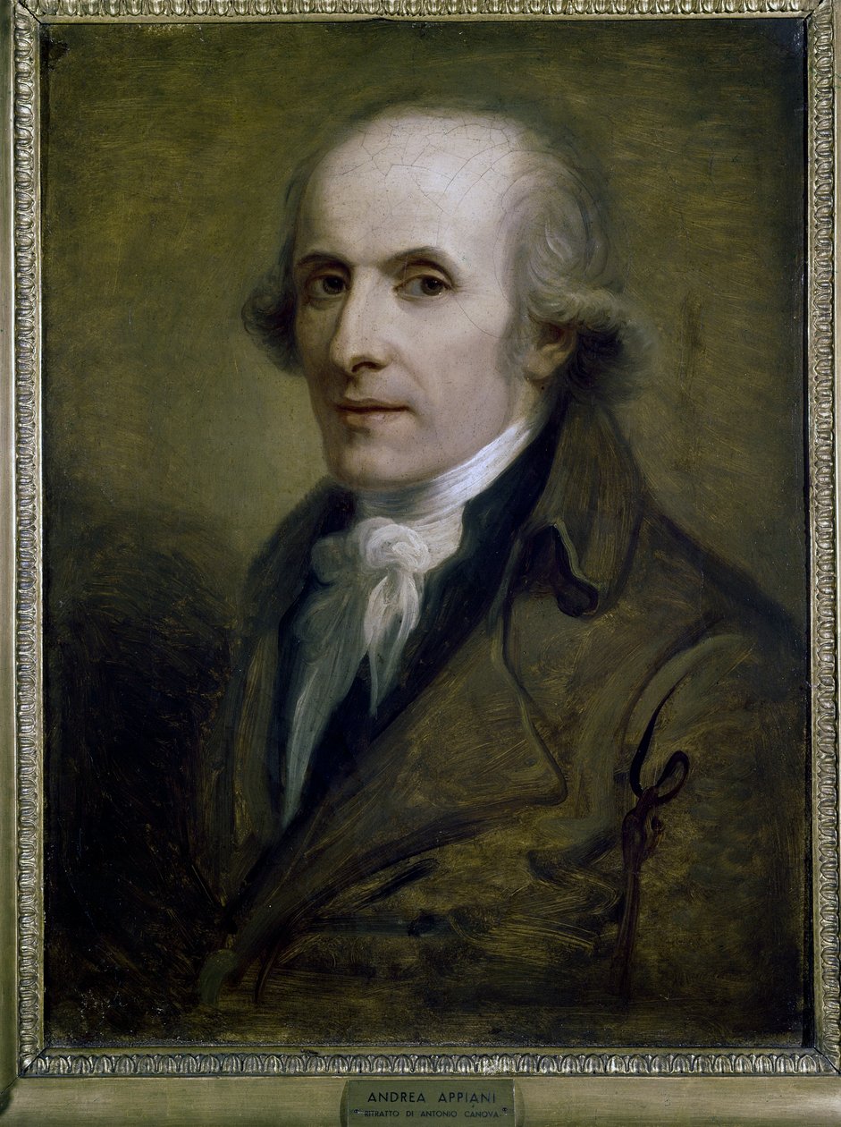 Porträtt av skulptören Antonio Canova av Andrea the Elder Appiani
