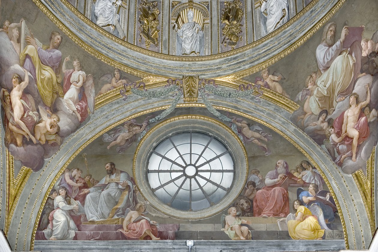 Saint Augustine och Saint Hieronymus, 1792-95 av Andrea the Elder Appiani