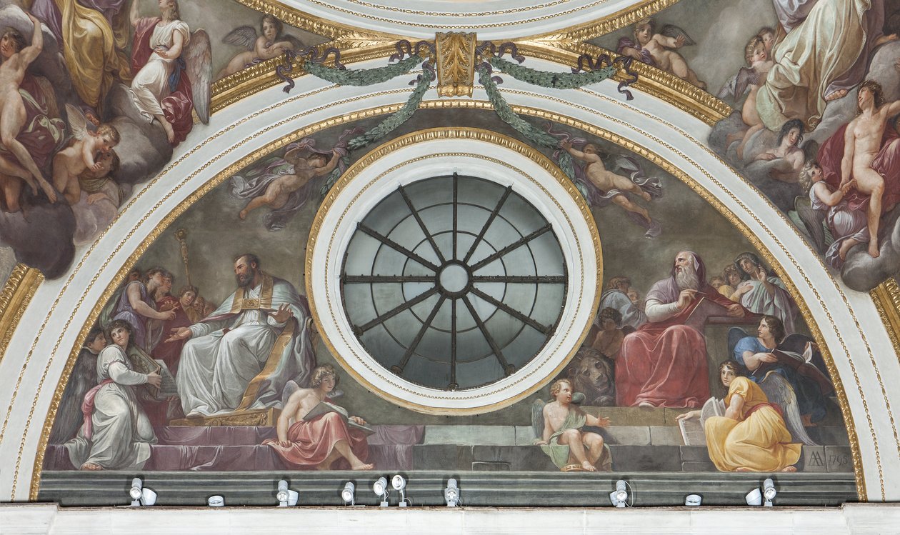 Saint Augustine och Saint Hieronymus, 1792-95 av Andrea the Elder Appiani