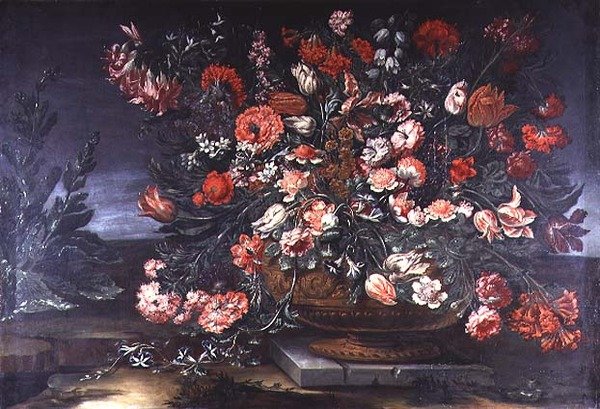 Stilleben av blommor av Andrea the Elder Scacciati