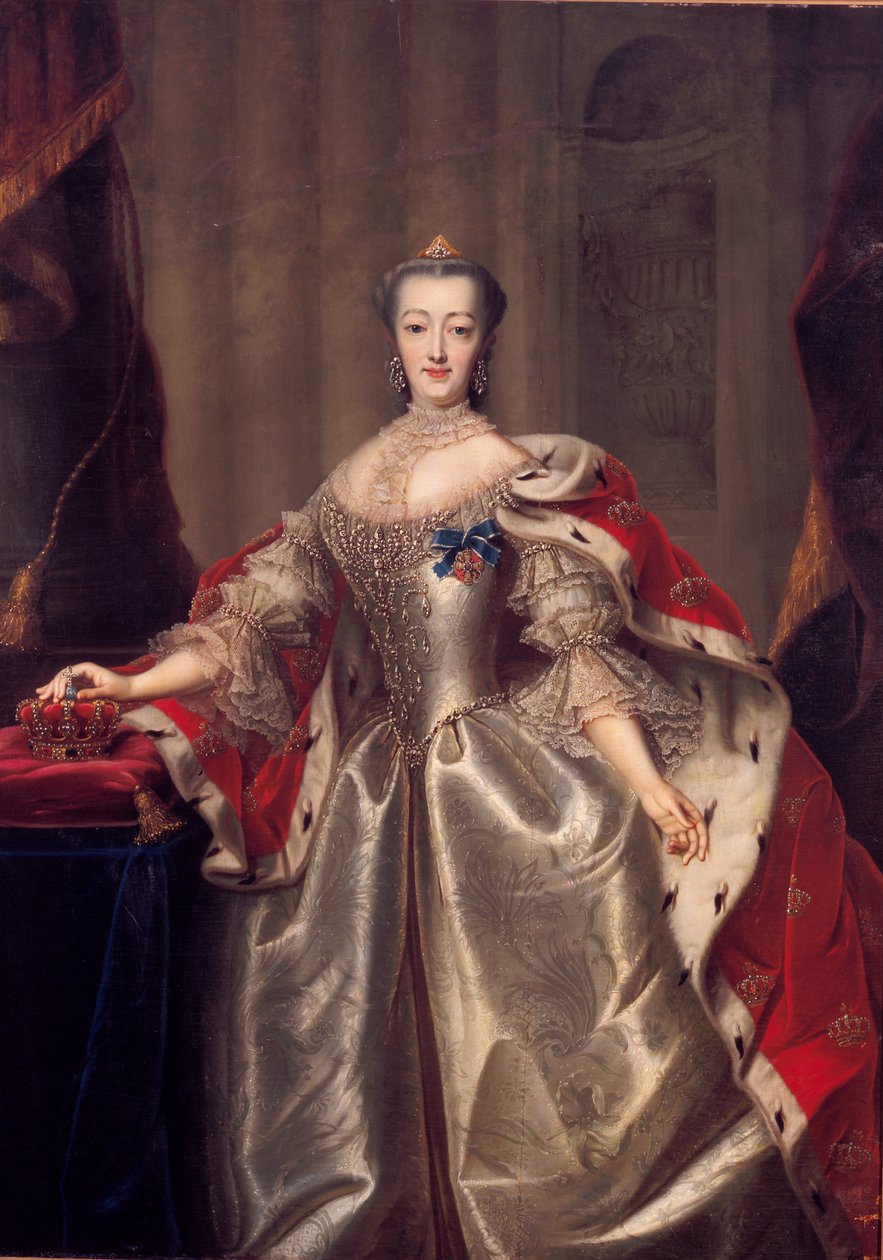 Sophie-Madeleine of Brandenburg-Culmbach av Andreas Brünniche