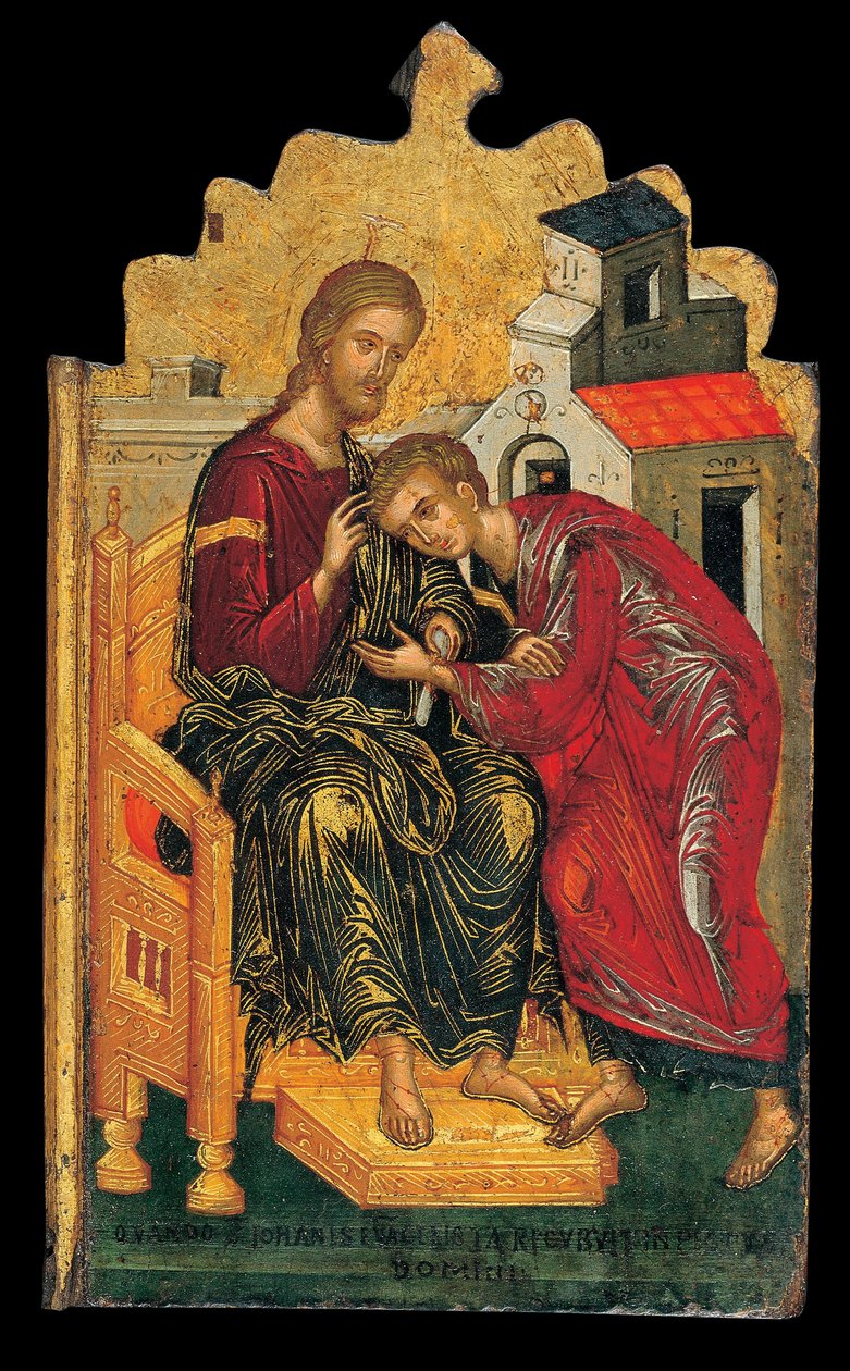 Two scenes from the life of St John the Divine av Andreas Ritzos