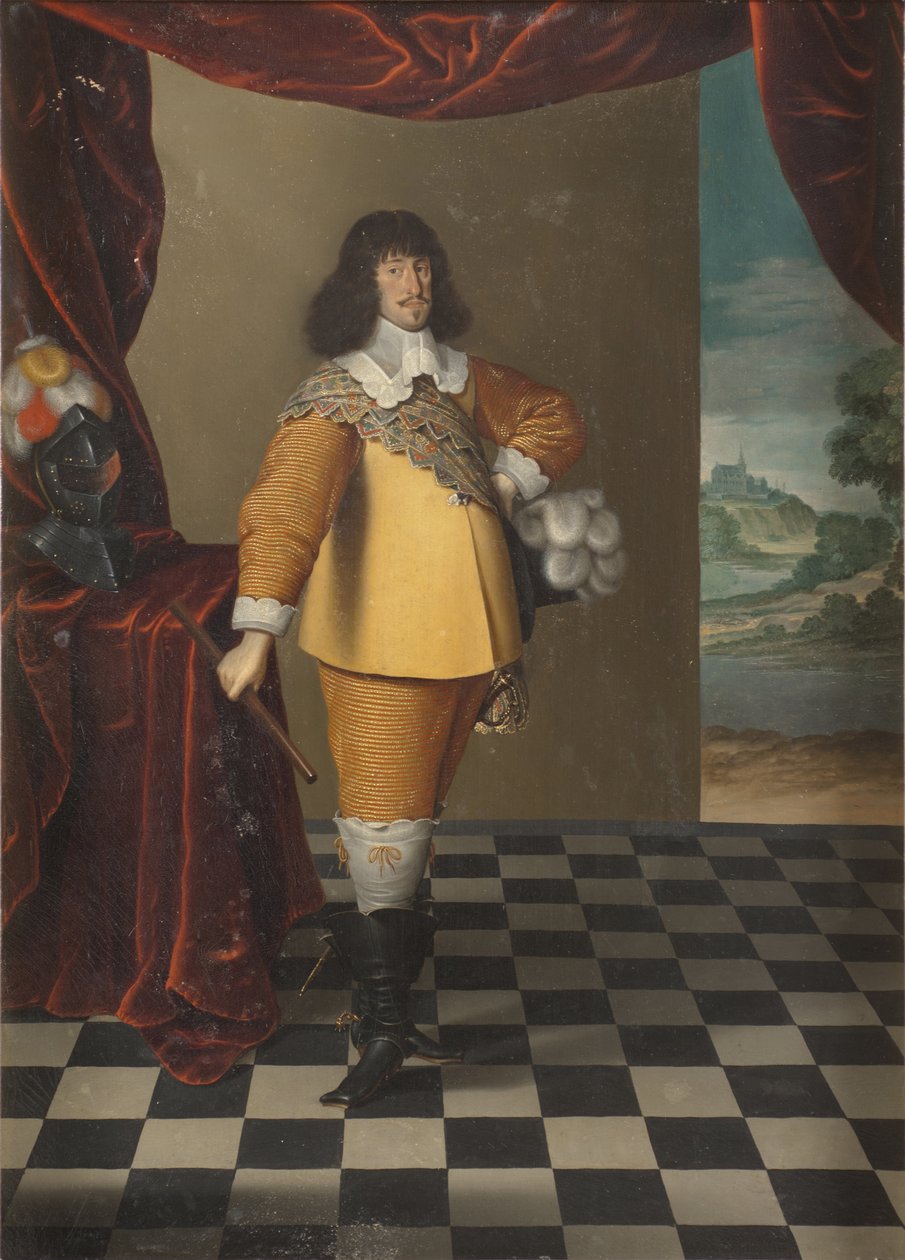 Kung Fredrik III av Danmark och Norge - Porträtt av kung Fredrik III av Danmark och Norge (1609-1670), av Magerstadt (Magerstaedt, Magerstetten), Andreas (aktiv 1639-1651). Olja på duk. Mått: 55x38 cm. Nationalmuseum Stockholm av Andreas (active 1639 1651) Magerstadt