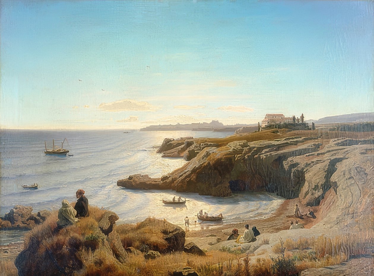 Syrakusa kusten. 1861 av Andreas Achenbach