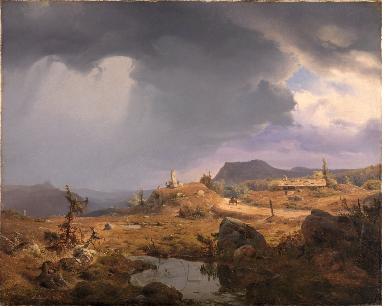 Norskt landskap av Andreas Achenbach
