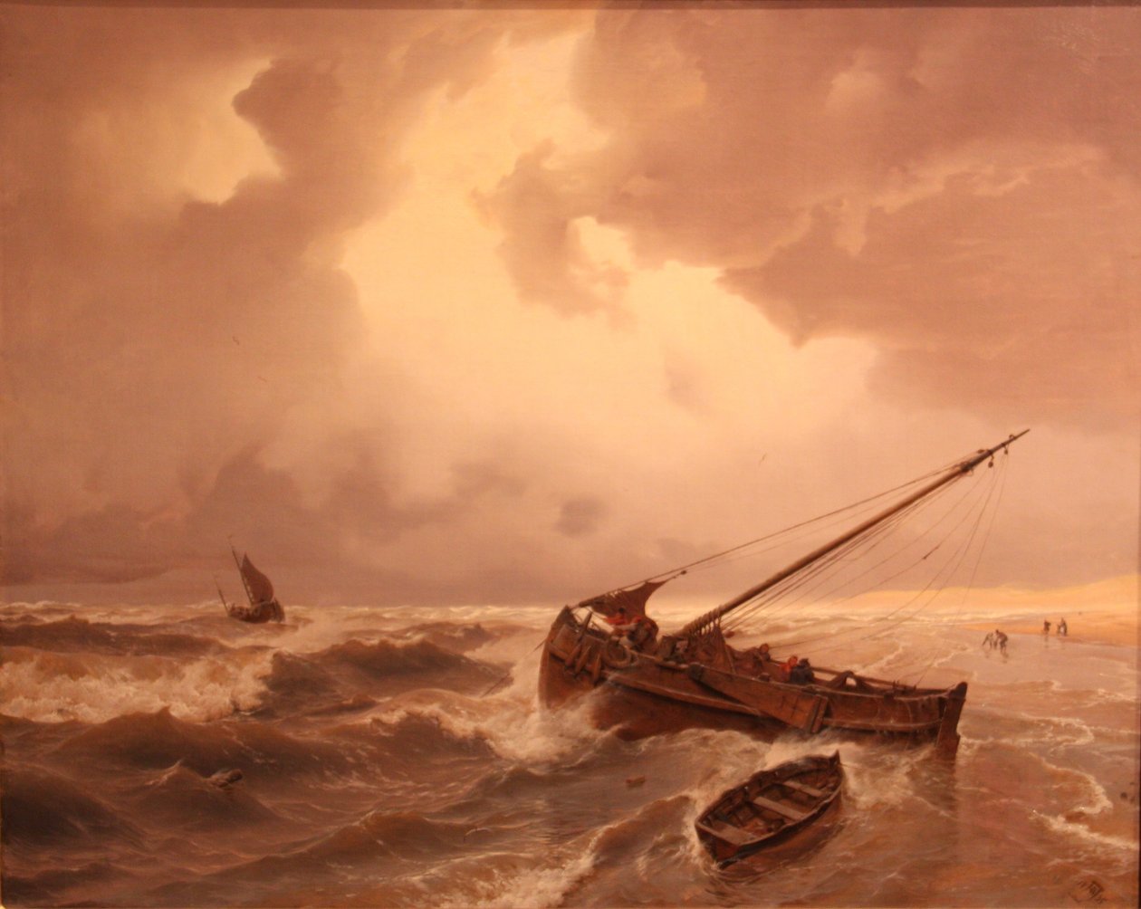 Stranden vid Scheveningen av Andreas Achenbach