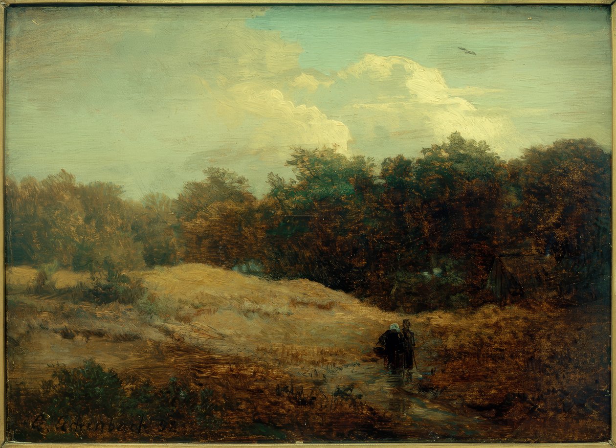 Waldessaum av Andreas Achenbach