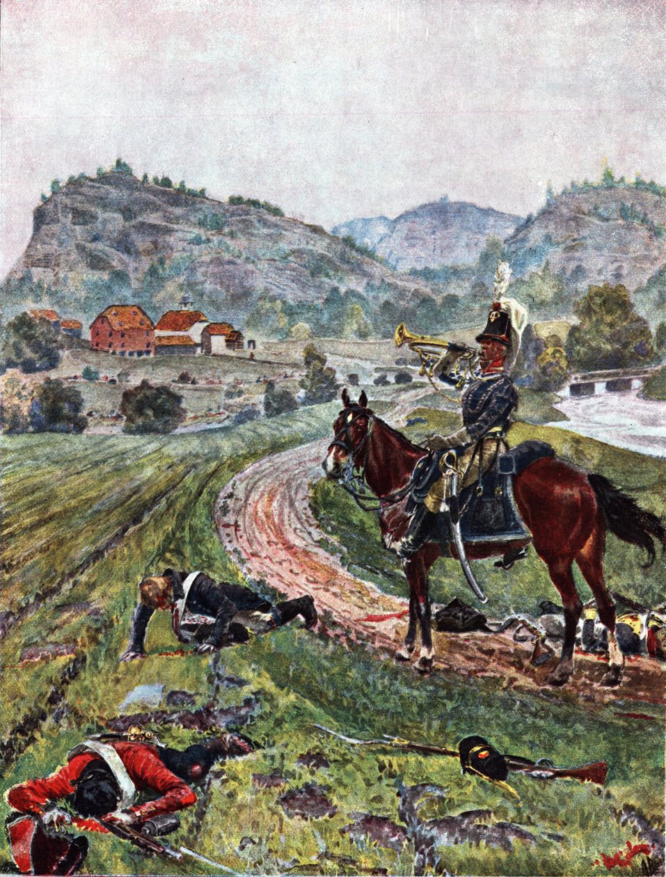 Bloch - Slaget vid Berby 1808 av Andreas Bloch