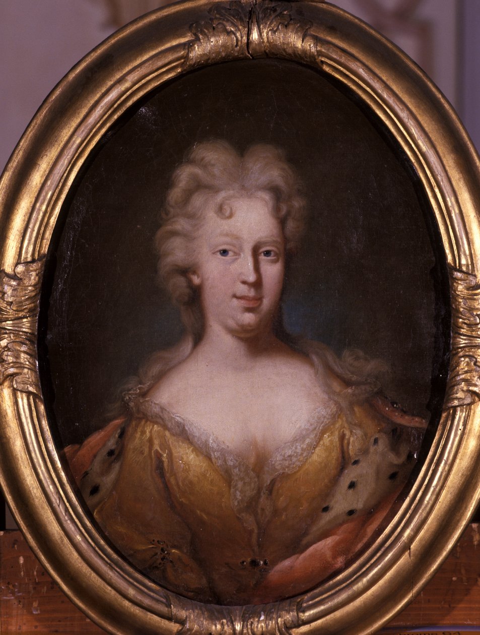 Porträtt av Friederike Elisabeth av Saxe-Marksuhl av Andreas Eusebius Berhold
