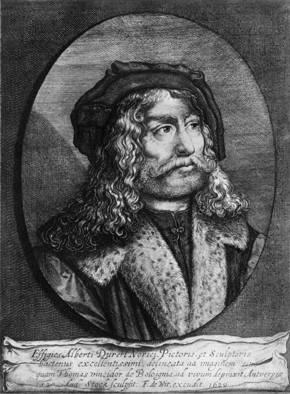Porträtt av Albrecht Durer, 1629, 1936 av Andreas Stock