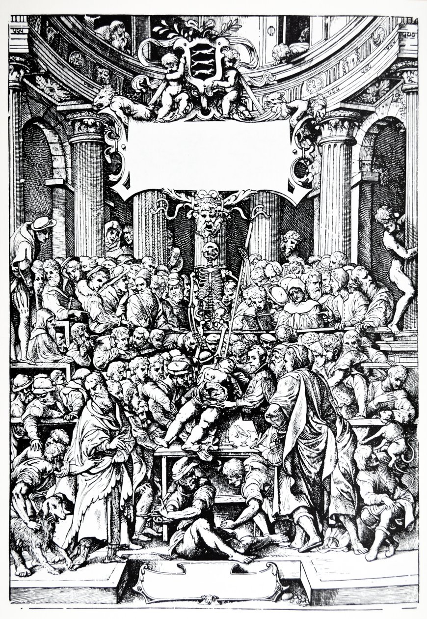 Plattorna från Epitome of the De Humani Corporis Fabrica av Andreas Vesalius