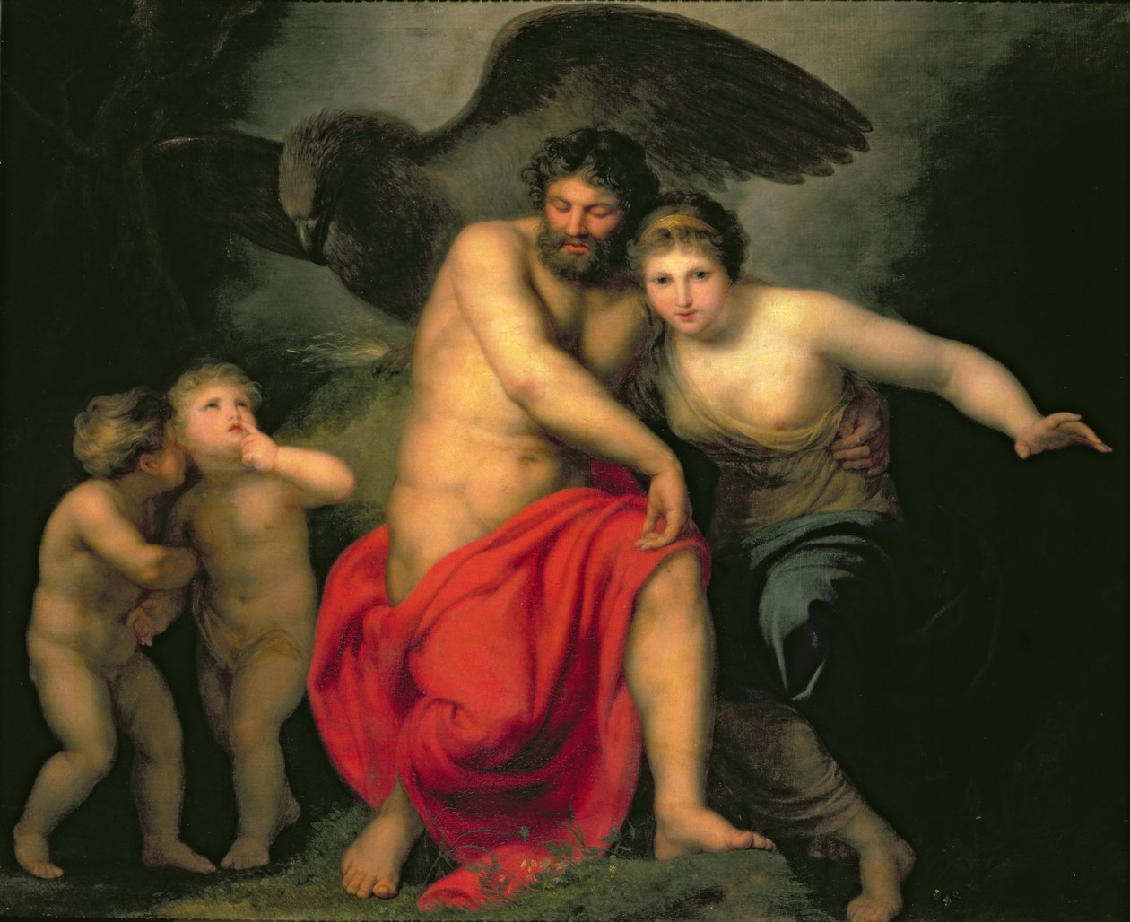 Zeus och Hera på berget Ida, 1775 av Andreas or Andries Lens