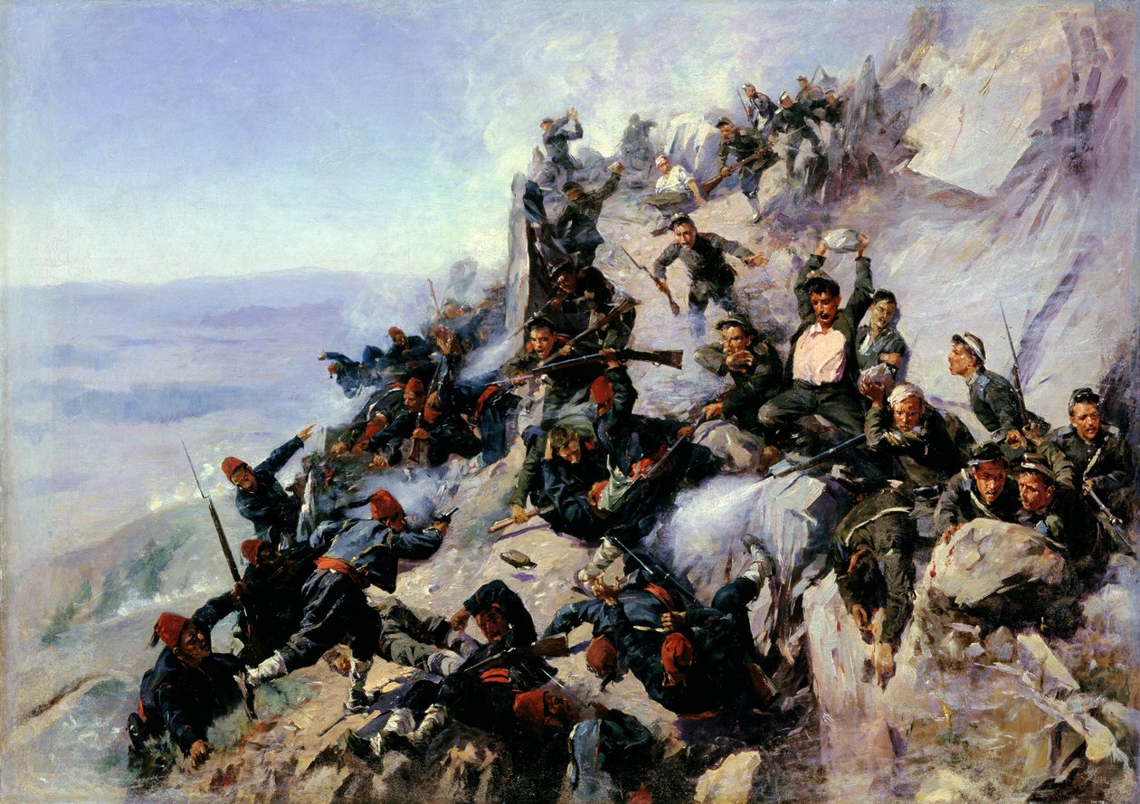 Försvaret av "Eagle Aerie" på Shipka 1877, 1893 av Andrei Andreevich Popov