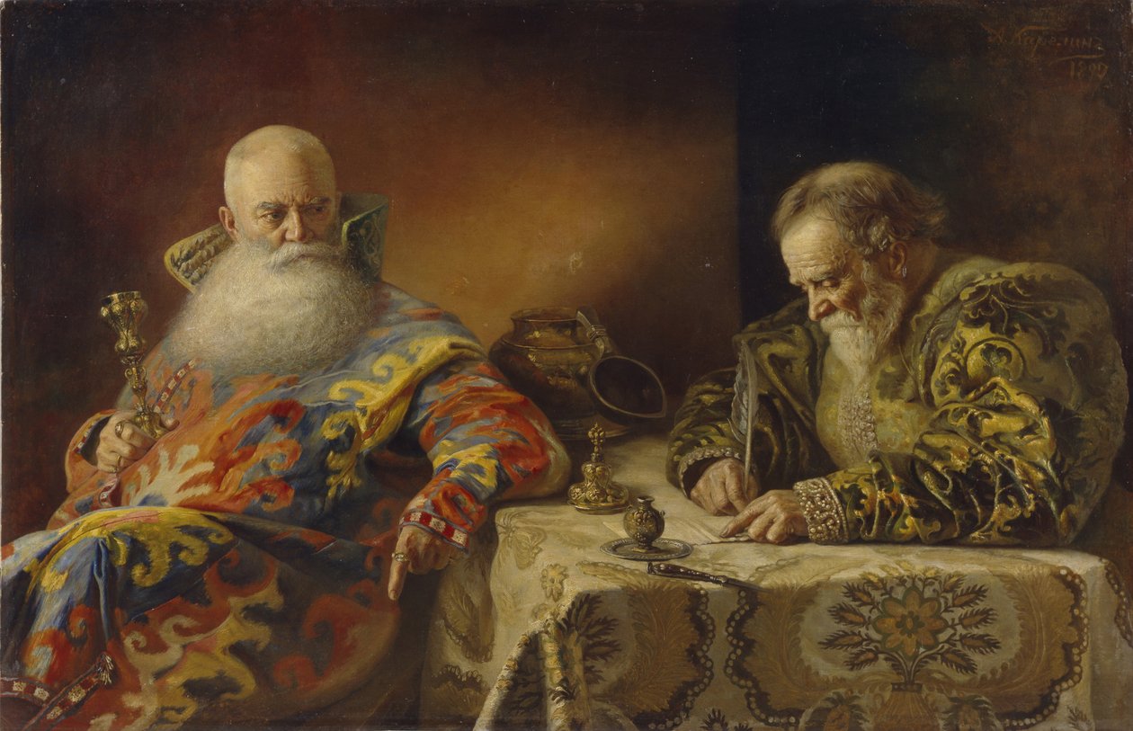 Ett påbud skrivs, 1890 av Andrei Andreevich Karelin
