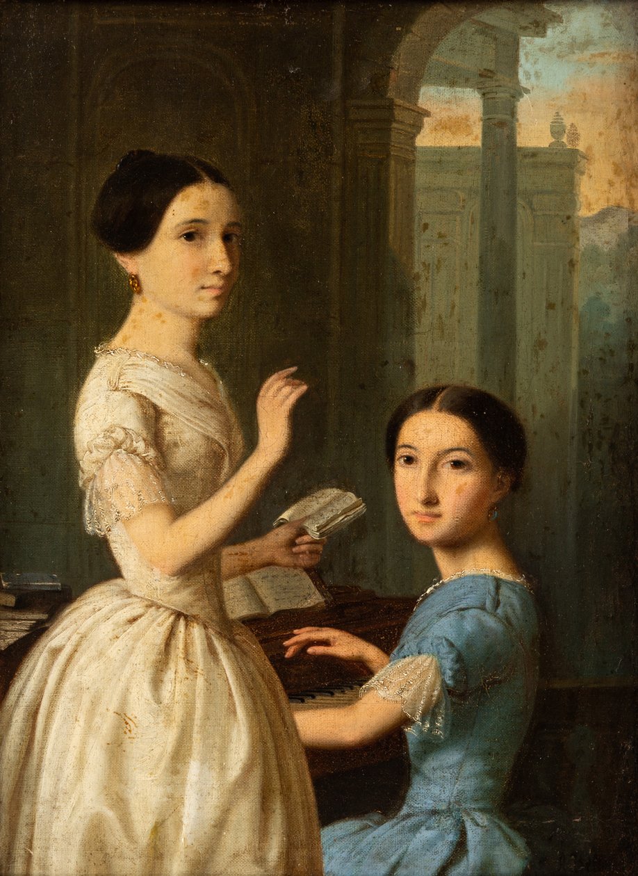 Maria och Ekaterina Novoseltseva. av Andrei Belloli