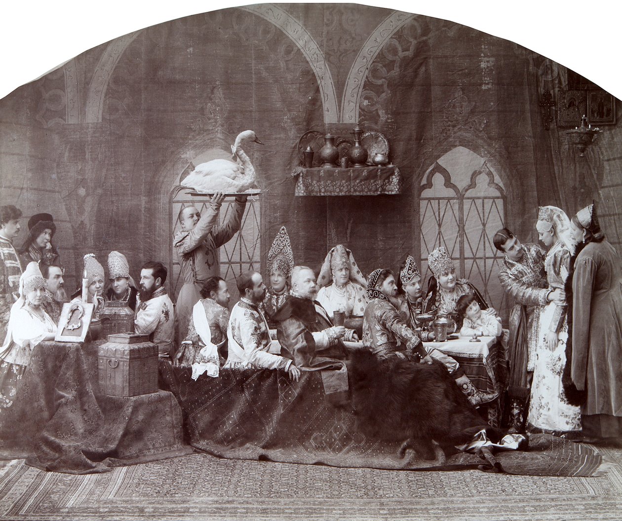 Boyars adelsmans bröllop, Ryssland, c1883-c1884 av Andrei Osipovich Karelin