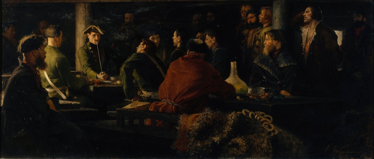 Peter I:s leksaksarmé, 1892 av Andrei Petrovich Ryabushkin
