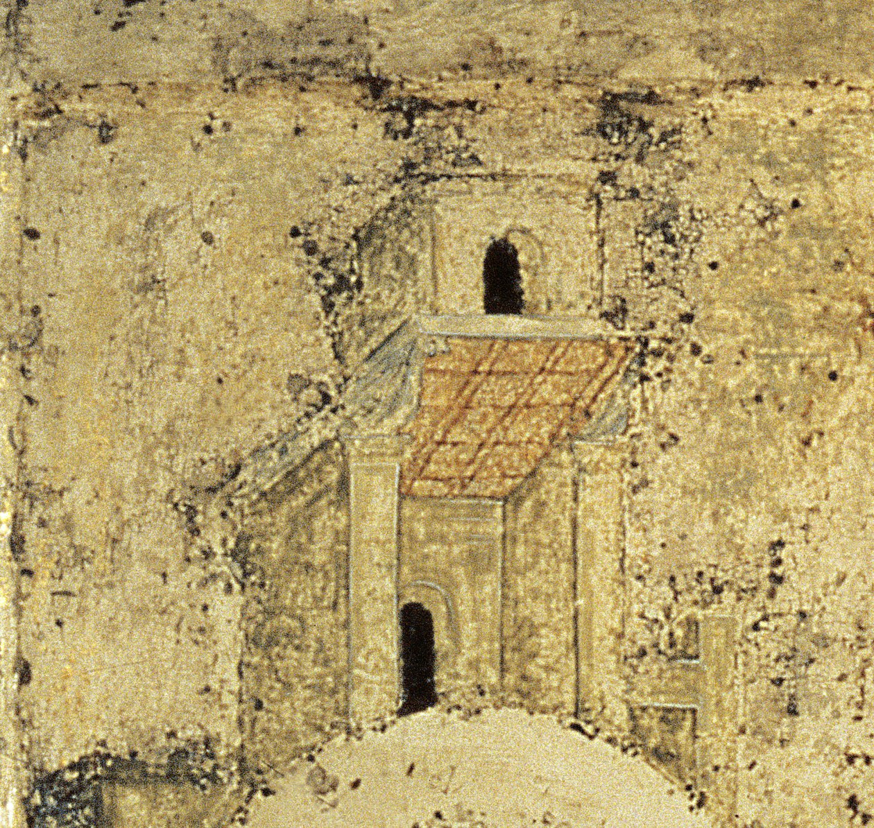 Detalj från Den heliga treenigheten, 1420-tal (tempera på panel) (detalj) (se 39517) av Andrei Rublev