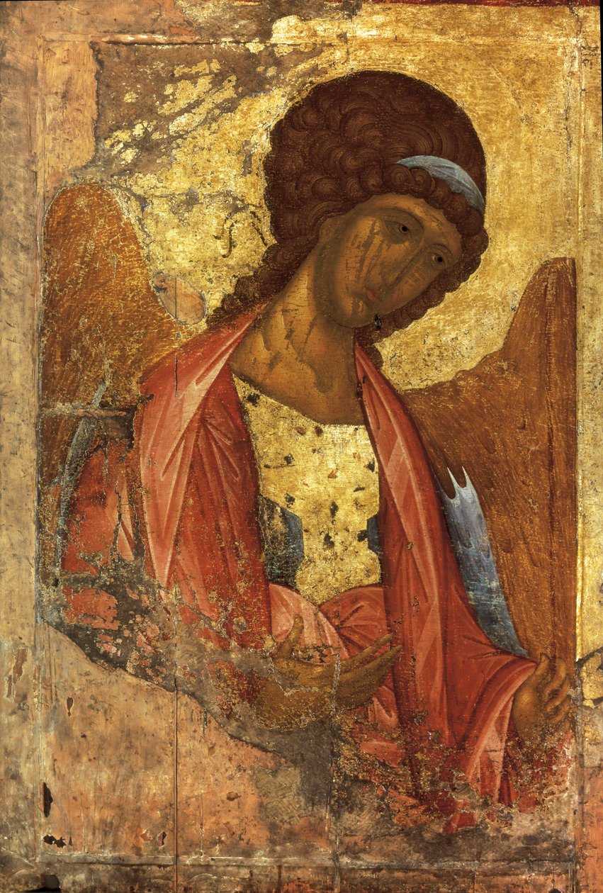 Ärkeängeln Mikael (rysk ikon), av Andrei Rublev eller Andrej Rubljov (1360-1430), målad mellan 1410 och 1420 (målning på trä) av Andrei Rublev