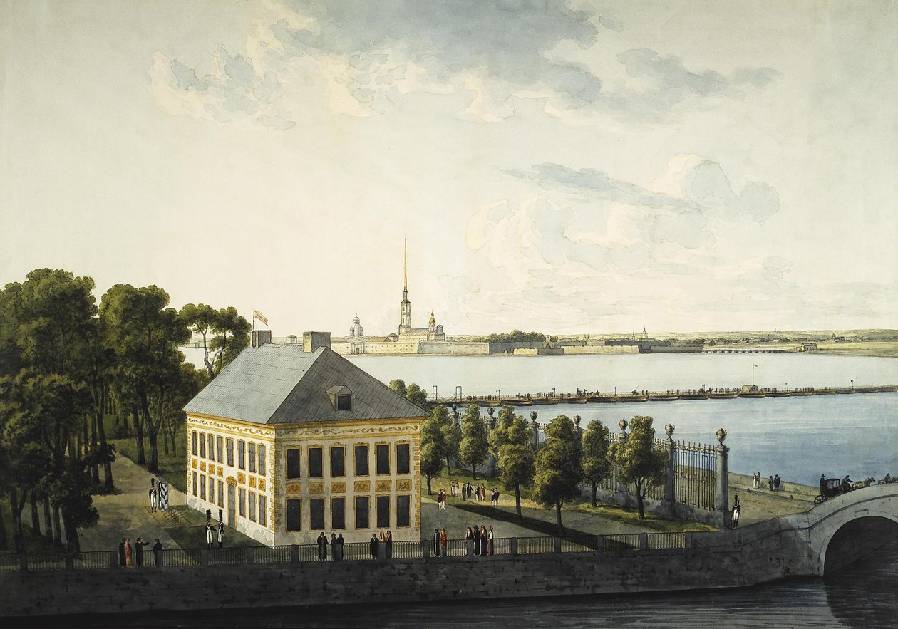 Utsikt över Peter I:s sommarpalats, 1809 av Andrei Yefimovich Martynov