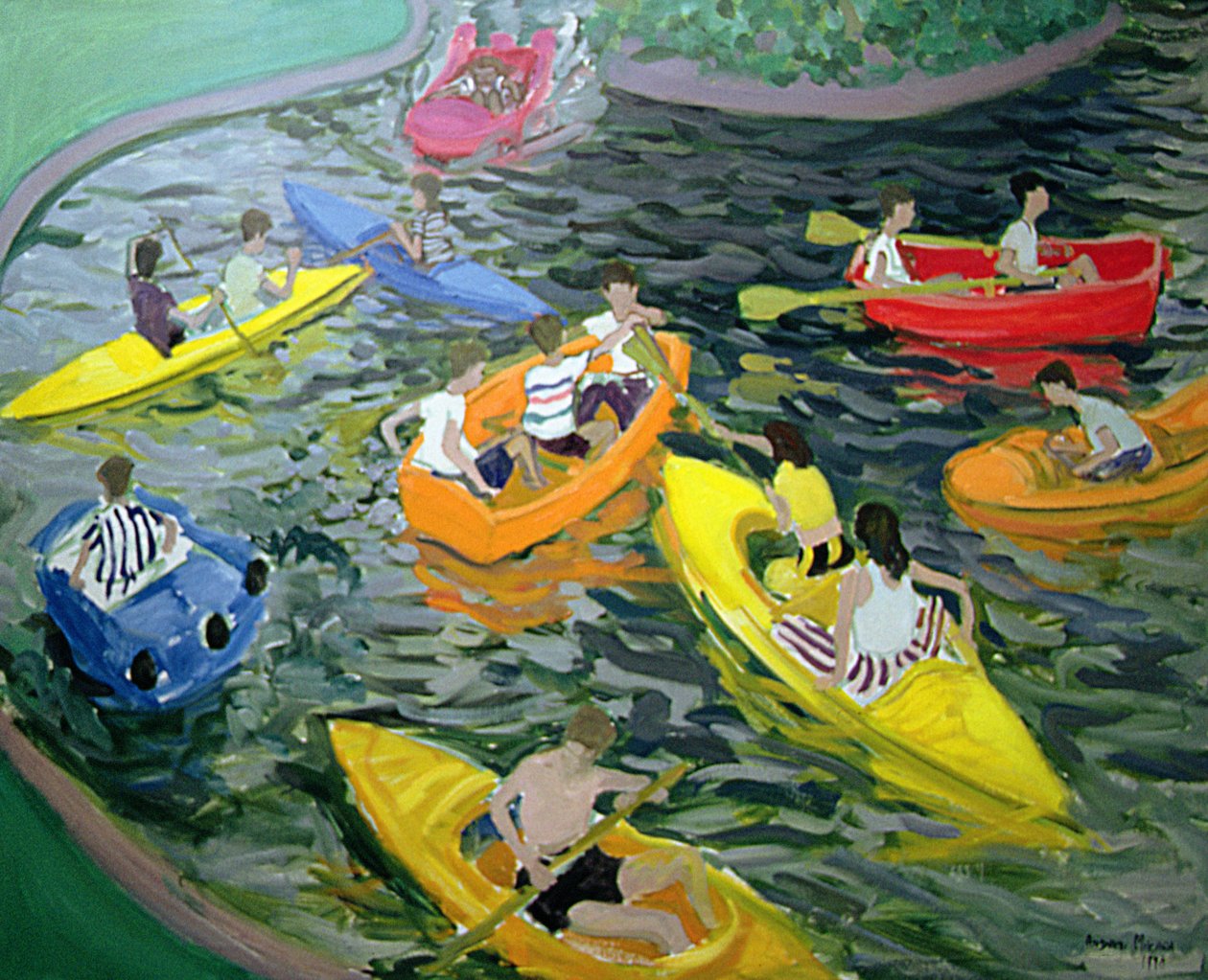 Kanoter, Wickstead Park av Andrew Macara