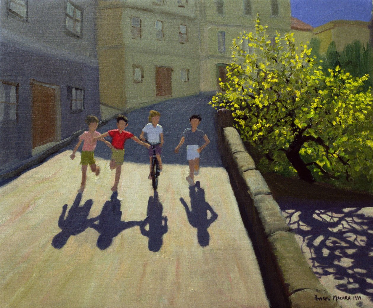 Barn som springer, Lesbos, 1999 av Andrew Macara
