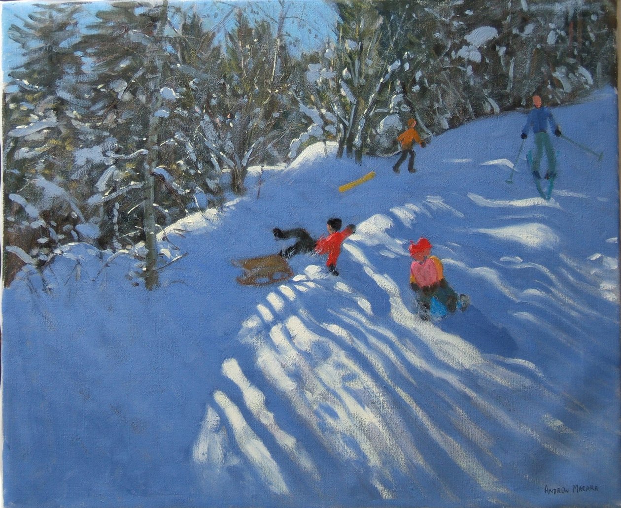 Faller av släden, Morzine av Andrew Macara
