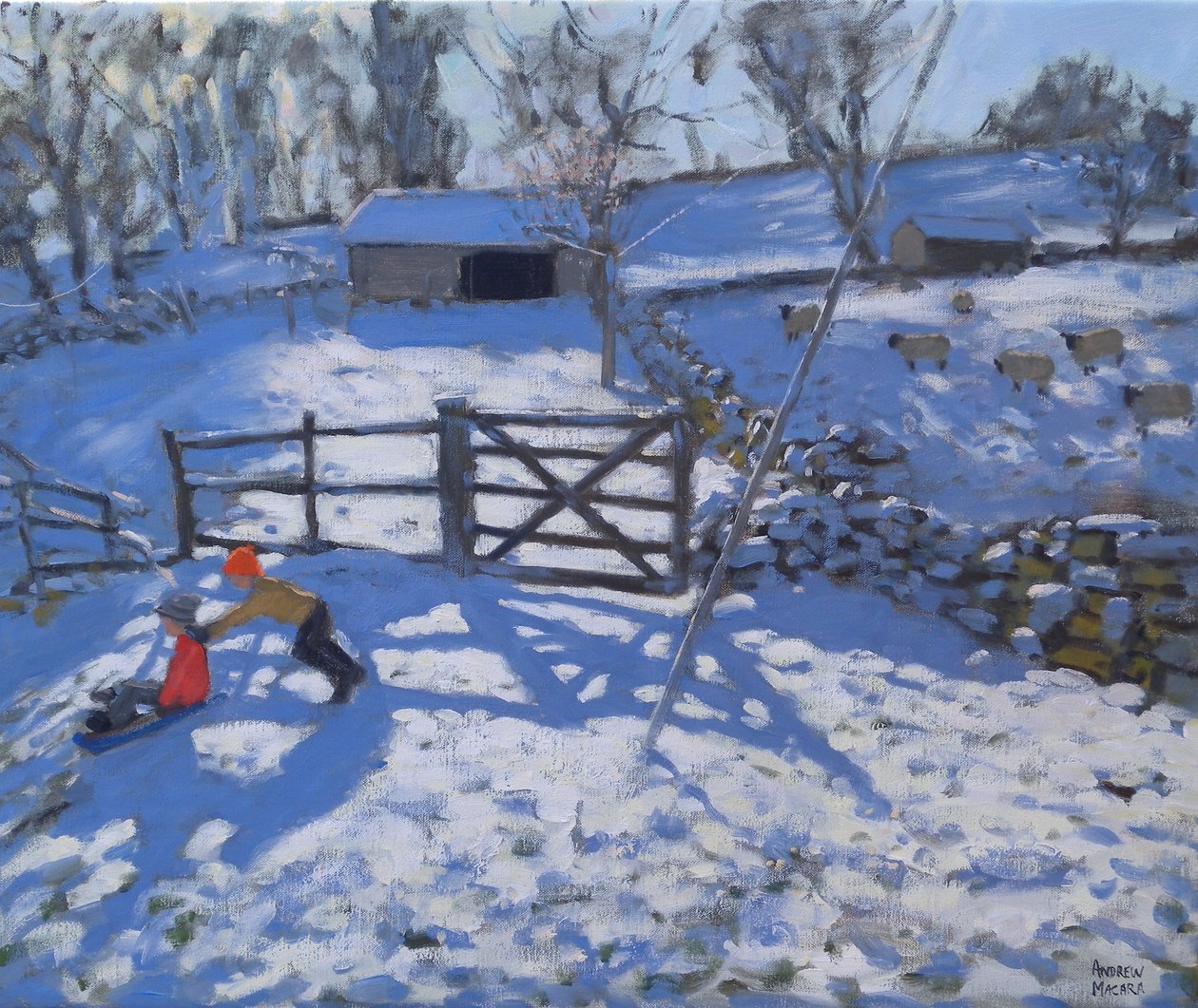 Gård i Elton, nära Rowsley, 2008 av Andrew Macara