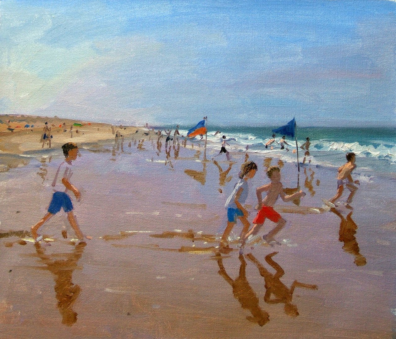 Flaggor och reflektioner, Montalivet av Andrew Macara