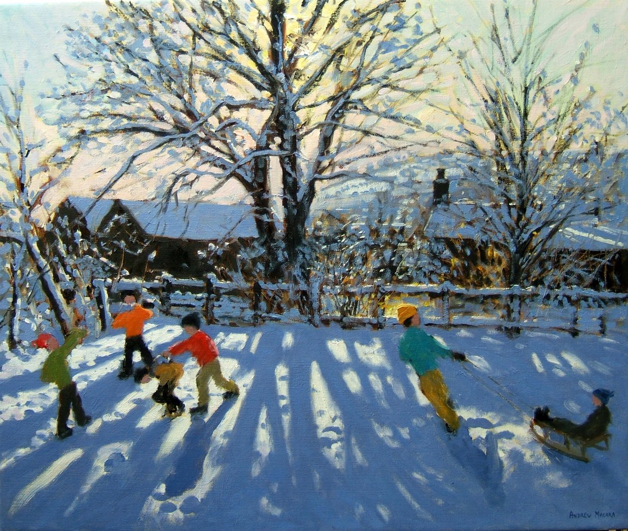 Kul i snön, Tideswell, Derbyshire av Andrew Macara