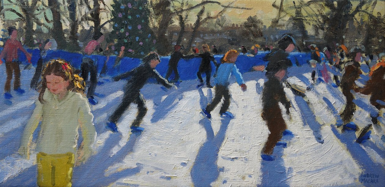 Skridskoåkare,Christmas Fayre, Fair;Hyde Park,London,2014, av Andrew Macara