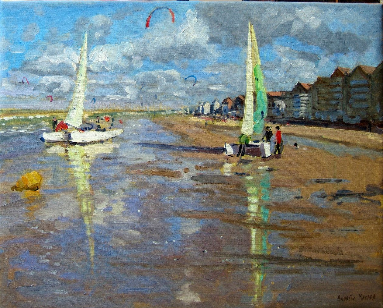 Reflektion, Bray Dunes, Frankrike av Andrew Macara