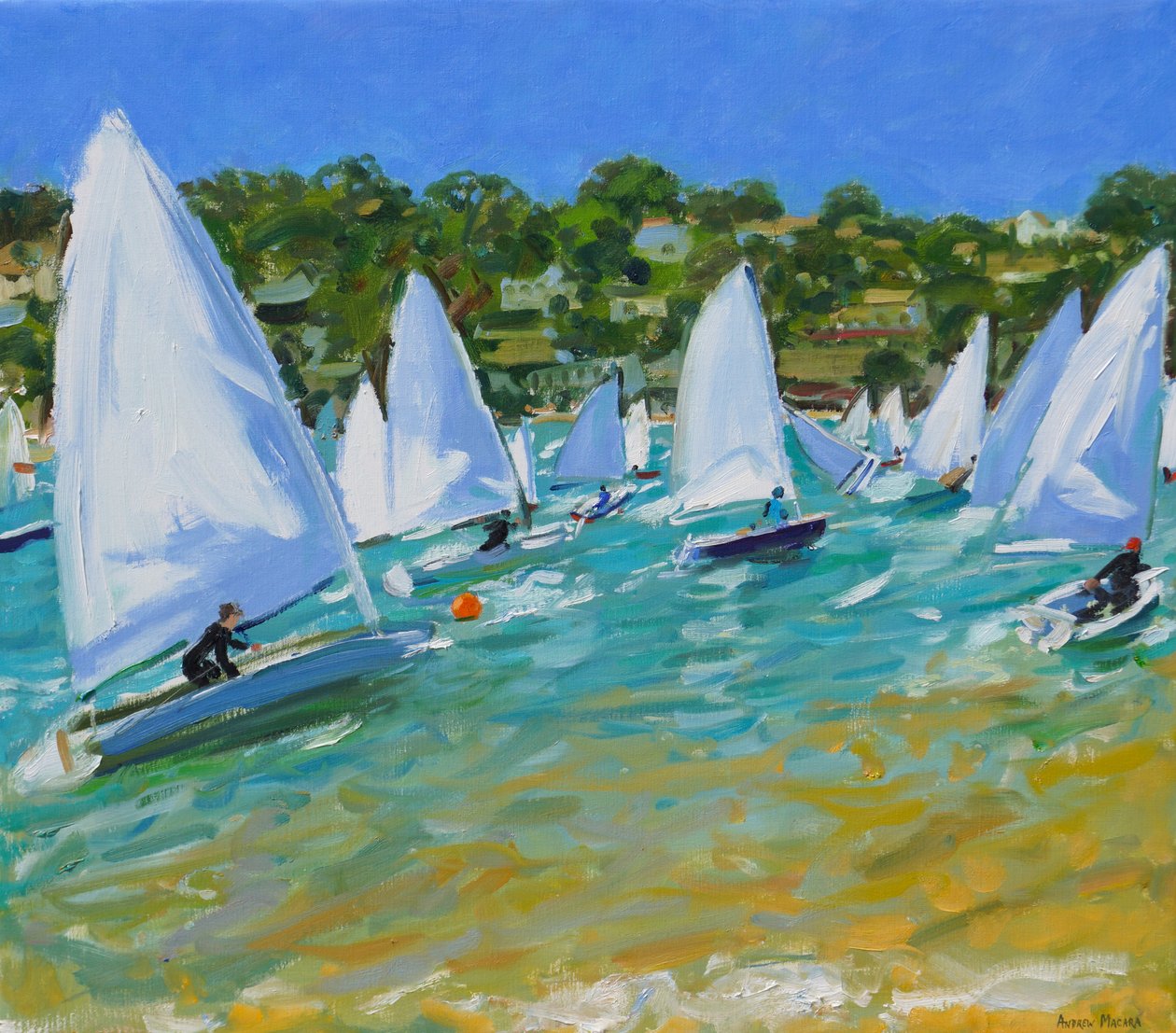 Segelbåtsrace av Andrew Macara